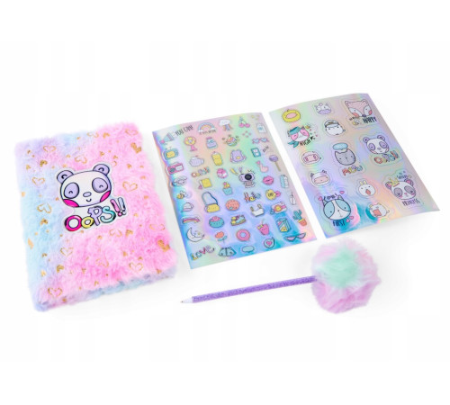 canenco cc60346 agenda cu pix puf "cutie crew"