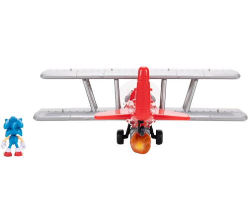 sonic the hedgehog 423284 set de joc "tornado biplan cu figură sonic"