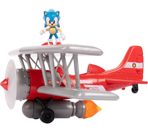 sonic the hedgehog 423284 set de joc "tornado biplan cu figură sonic"