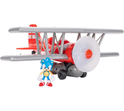sonic the hedgehog 423284 set de joc "tornado biplan cu figură sonic"