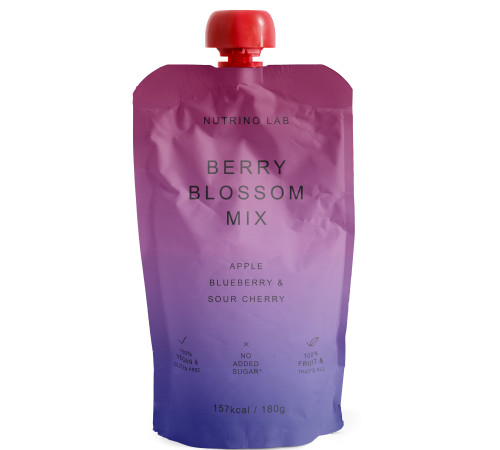  nutrino lab piure "berry blossom mix" măr-afine-cireșe (180 gr.)