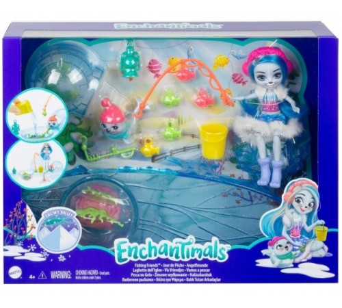 enchantimals gjx48 set de joc "pescuit cu sigiliul sasha"