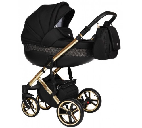 Baby Merc Коляска 2-в-1 Faster 3 L/143 чёрный/золото baby merc Коляска 2-в-1 faster 3 l/143 чёрный/золото