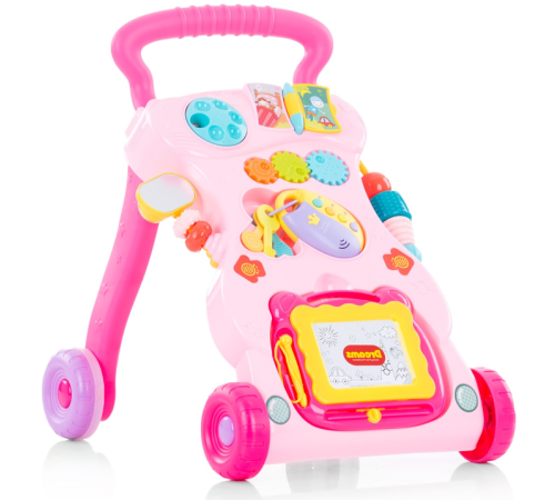 chipolino Ходунки-каталка "funny" mik02005fnp розовый