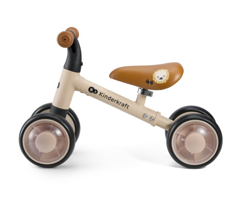 kinderkraft mini-bicicletă fără pedale "cutie flash" (bej)