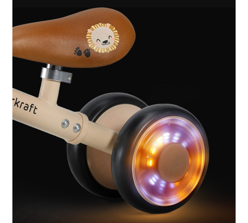 kinderkraft mini-bicicletă fără pedale "cutie flash" (bej)