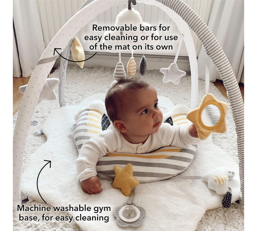 nuby id99805 Коврик игровой "cloud & star play gym" (0 м+)