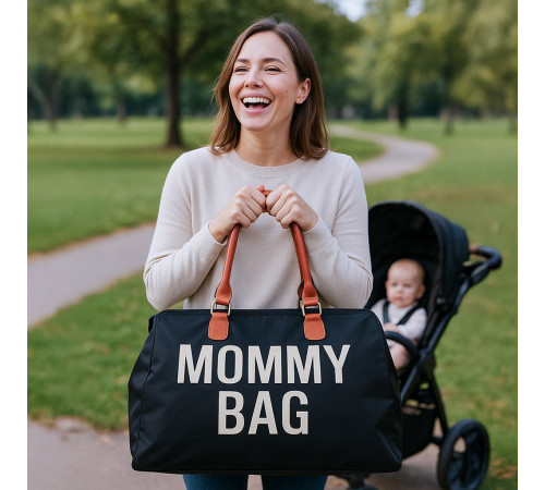 baby mix 58350 geantă pentru mămici "mommy bag" negru