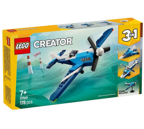  lego creator 31160 constructor 3 in 1 "avion de curse" (153 el.)