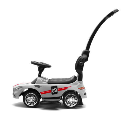 baby mix ur-bej919 racer Машина детская c ручкой белая