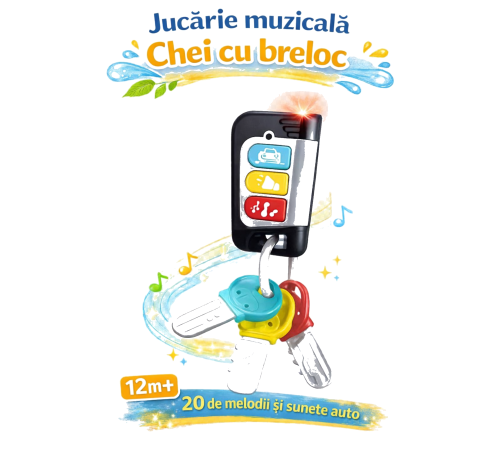 Jucării pentru Copii - Magazin Online de Jucării ieftine in Chisinau Baby-Boom in Moldova hola toys he8968 jucărie muzicală "breloc"