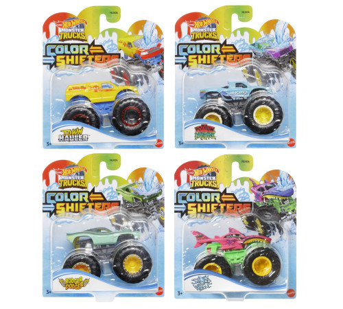  hot wheels hgx06 suv monster trucks "schimba culoarea" (in sort.)