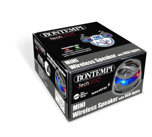 bontempi 490120 mini boxă wireless cu bază magnetică și tws