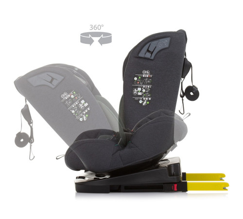 chipolino scaun auto "i-size 360 x factor" stkxf0243pg  (40-150 cm.) pastel green