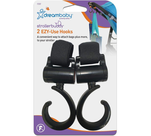  dreambaby g2327 Крючки для коляски stroller buddy ezy-use (2 шт.)