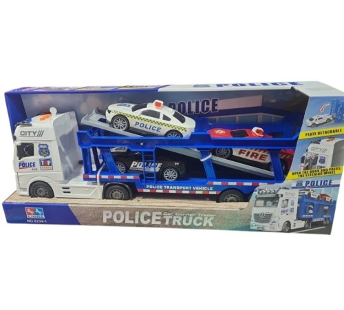Детский&nbsp;магазин в Кишиневе в Молдове 92535 Полицейский автовоз с машинами (свет, звук)