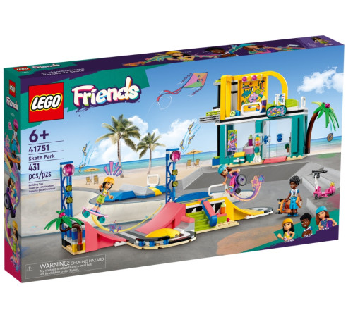 lego friends 41751 constructor "parcul de skate" (431 el.)