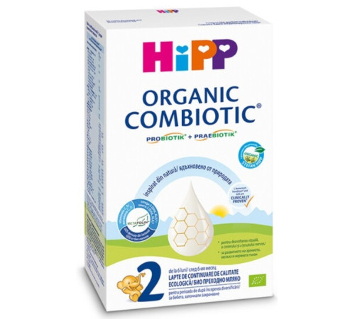 lapte praf hipp 2103 combiotic 2 (6-12 luni) 300 gr.
