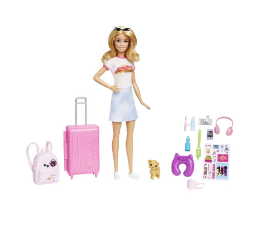 barbie hjy18 papusa barbie "malibu - călătorie"