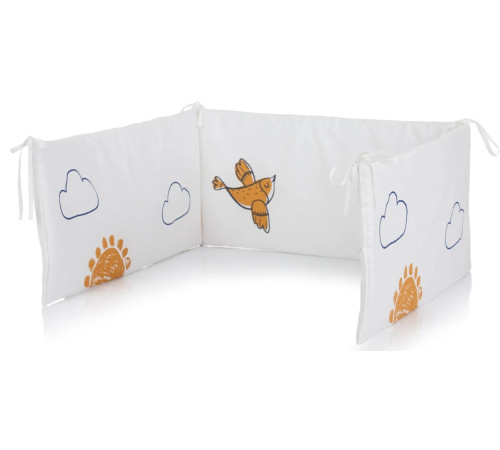 Chipolino Protectie laterala pentru patut SPBUMP02404 (30x180 cm.) Bear with bicycle  chipolino protectie laterala pentru patut spbump02404 (30x180 cm.) bear with bicycle