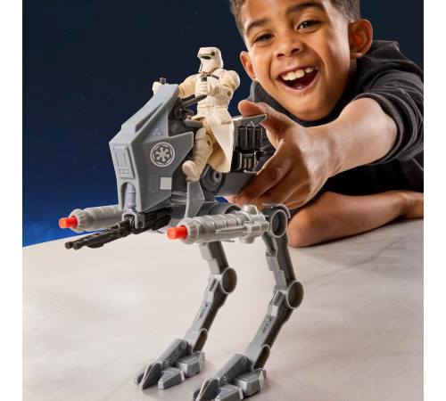 star wars g2840 set de joacă "vehicul at-rt și pilot imperial" (21 cm)