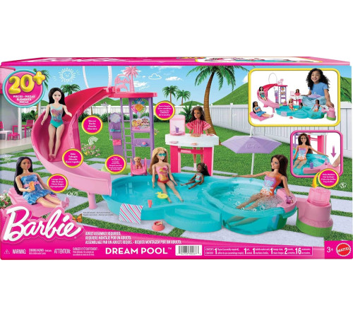 Barbie JFP01 Игровой набор "Бассейн мечты" barbie jfp01 Игровой набор "Бассейн мечты"