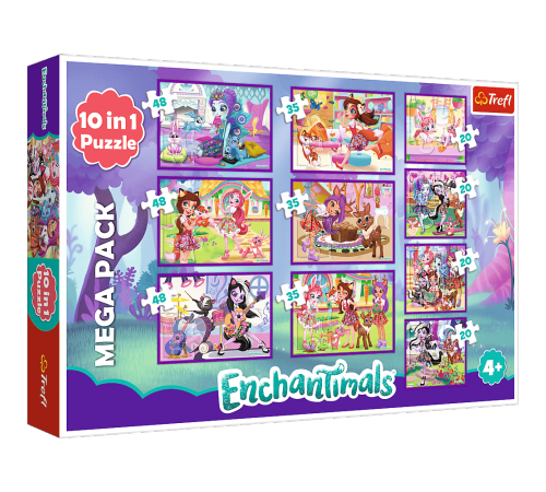 Trefl 90754 Пазлы 10-в-1 "Приключения Enchantimals" (3х48 / 3х35 / 4х20 эл.) Детский магазин в Кишиневе в Молдове trefl 90754 Пазлы 10-в-1 "Приключения enchantimals" (3х48 / 3х35 / 4х20 эл.)