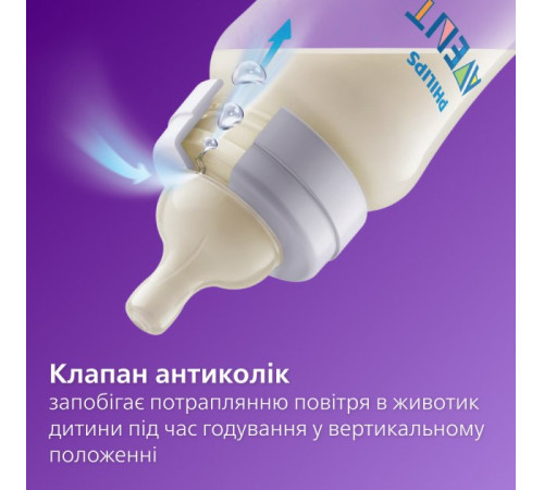 avent scy100/01 biberon "anti-colic" 125 ml. (0 +) 1 buc.