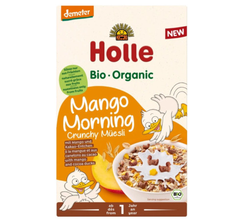 Питание и аксесcуары в Молдове holle organic Мюсли с манго (12 м+) 200 гр.