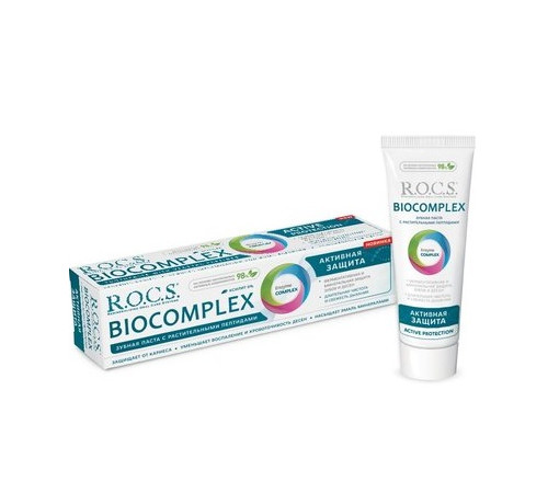  r.o.c.s. pastă de dinţi "biocomplex protecție activă" (474201) 94 gr.