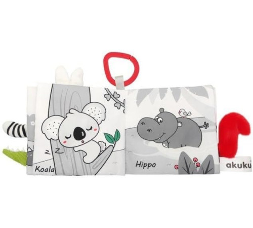 akuku-6953  Игрушка-подвеска книжка "Сова"