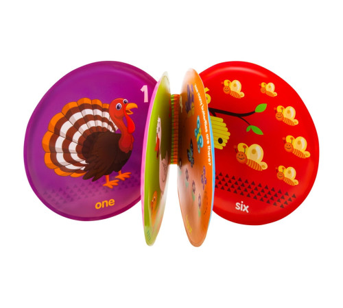 bocioland-194 0137 Мягкая обучающая книжка с пищалкой "Енот" bl013