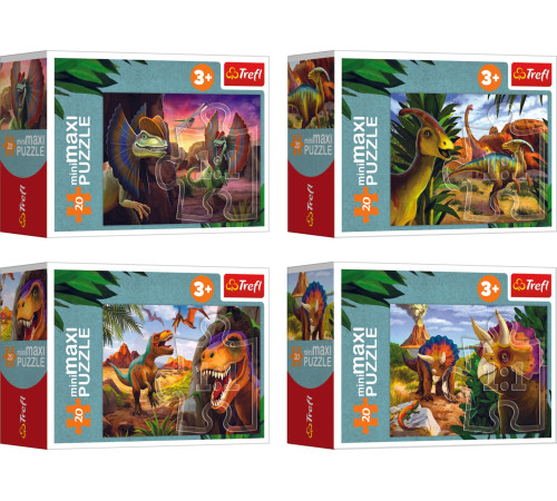 Trefl 56036 Пазлы "Мир динозавров" (20 эл.) в асс.  trefl 56036 Пазлы "Мир динозавров" (20 эл.) в асс.
