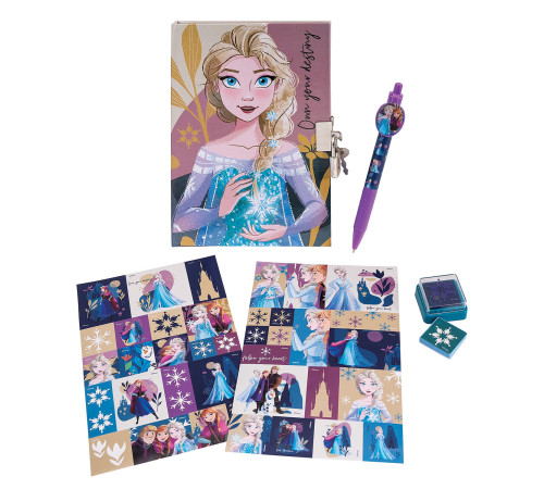 as kids 1027-64235 Дневник с замком и ручкой "frozen" (в асс.)