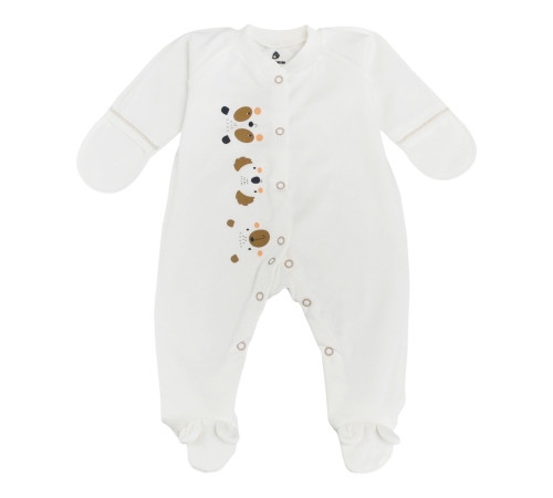  minikin 242840162 Комбинезон "happy baby" (р.62) молочный