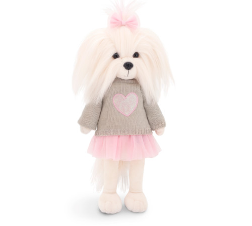   orange toys ld5/101 jucărie moale "c&acirc;ine lucky mimi: inimă roz" (25 cm.