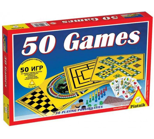 Piatnik 780042 Набор настольных игр 50 в 1 piatnik 780042 Набор настольных игр 50 в 1