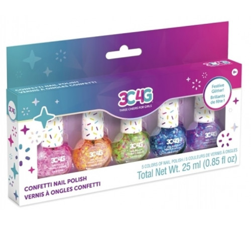 Детский магазин в Кишиневе в Молдове make it real 43191m Набор лаков для ногтей "Цветное конфетти" (5 шт.)