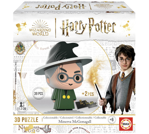  educa 19503 puzzle 3d "minerva mcgonagall. harry potter" (39el)