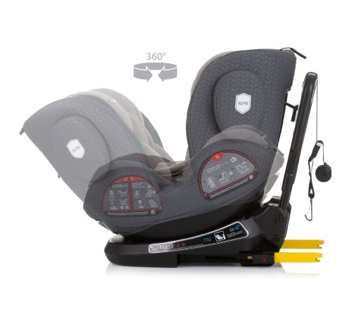 chipolino scaun auto "i-size isofix 360 peak" stkpk02402gn (40-150 cm.) granite