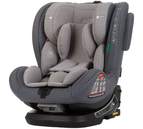 chipolino scaun auto "i-size isofix 360 peak" stkpk02402gn (40-150 cm.) granite