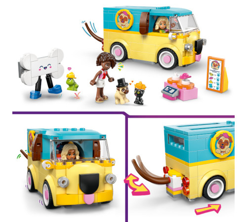 lego friends 42678 constructor "furgonetă pentru transportul produselor zoologice" (237 el.)