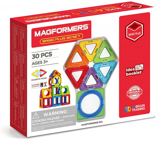 Детский магазин в Кишиневе в Молдове magformers 715015 Магнитный конструктор "basic plus" (30 дет.)