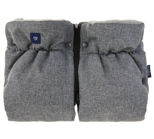  womar zaffiro  mănuși separate pentru cărucior "grey wool premium" melange grey