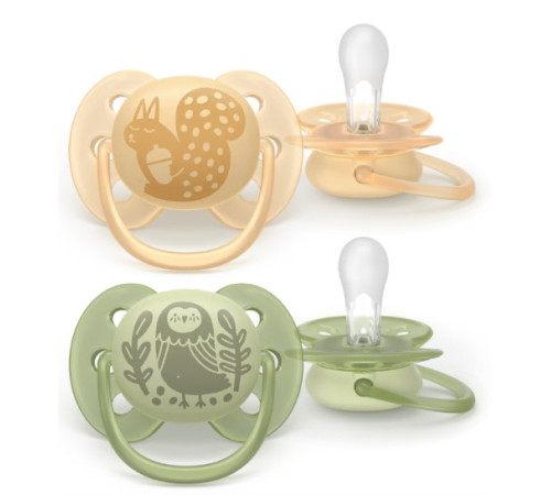 Питание и аксесcуары в Молдове avent scf091/46 Пустышка силиконовая ultra soft  (6-18 м) 2 шт.