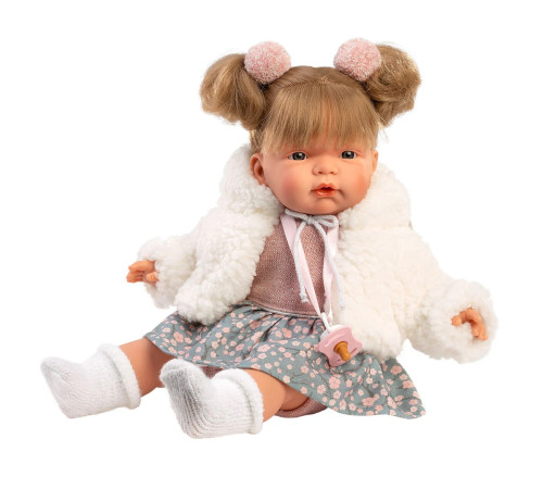 llorens 38370 păpușă pl&acirc;ngătoare "joelle  llorona chaqueta" (38 cm)