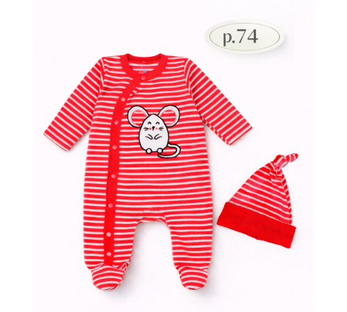 Детская одежда в Молдове minikin 243020474 Комплект из 2 ед. (р. 74) малиновый