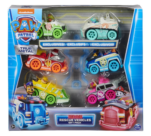 Детский магазин в Кишиневе в Молдове paw patrol 6064139 Игровой набор "Щенячий патруль: Неоновый транспорт"
