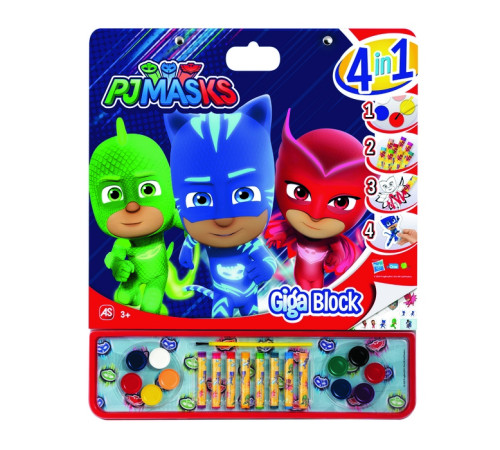  as kids 1023-62739 set pentru desen 4in1 pj masks