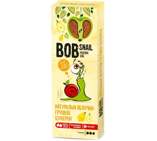  bob snail Натуральные конфеты "Яблоко-Груша" (30 гр.)